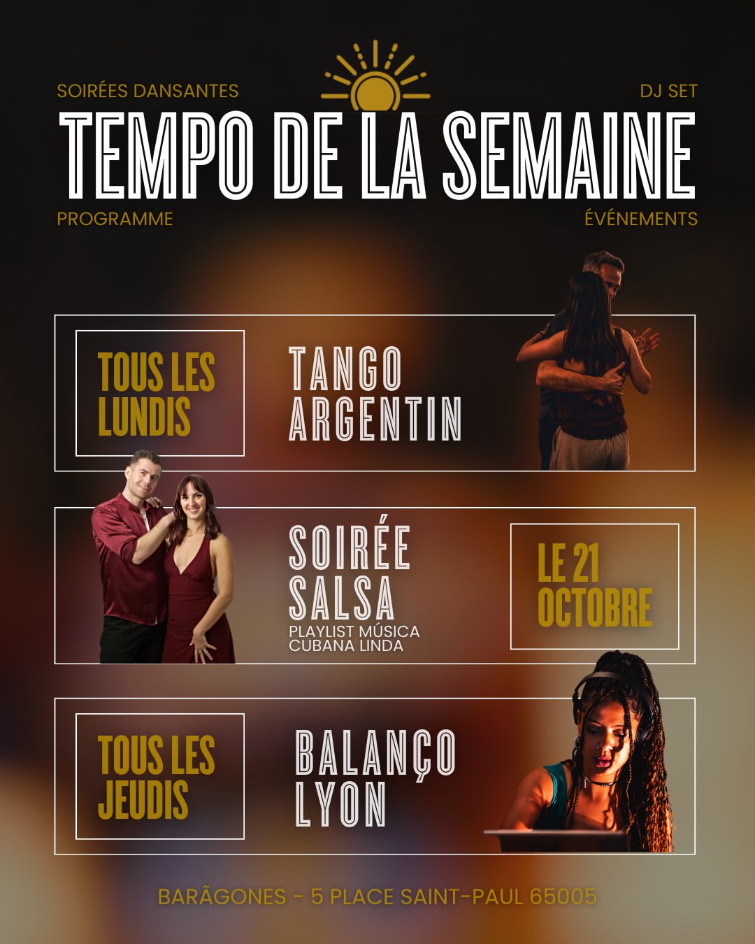 Cette semaine au Barãgones – Lyon