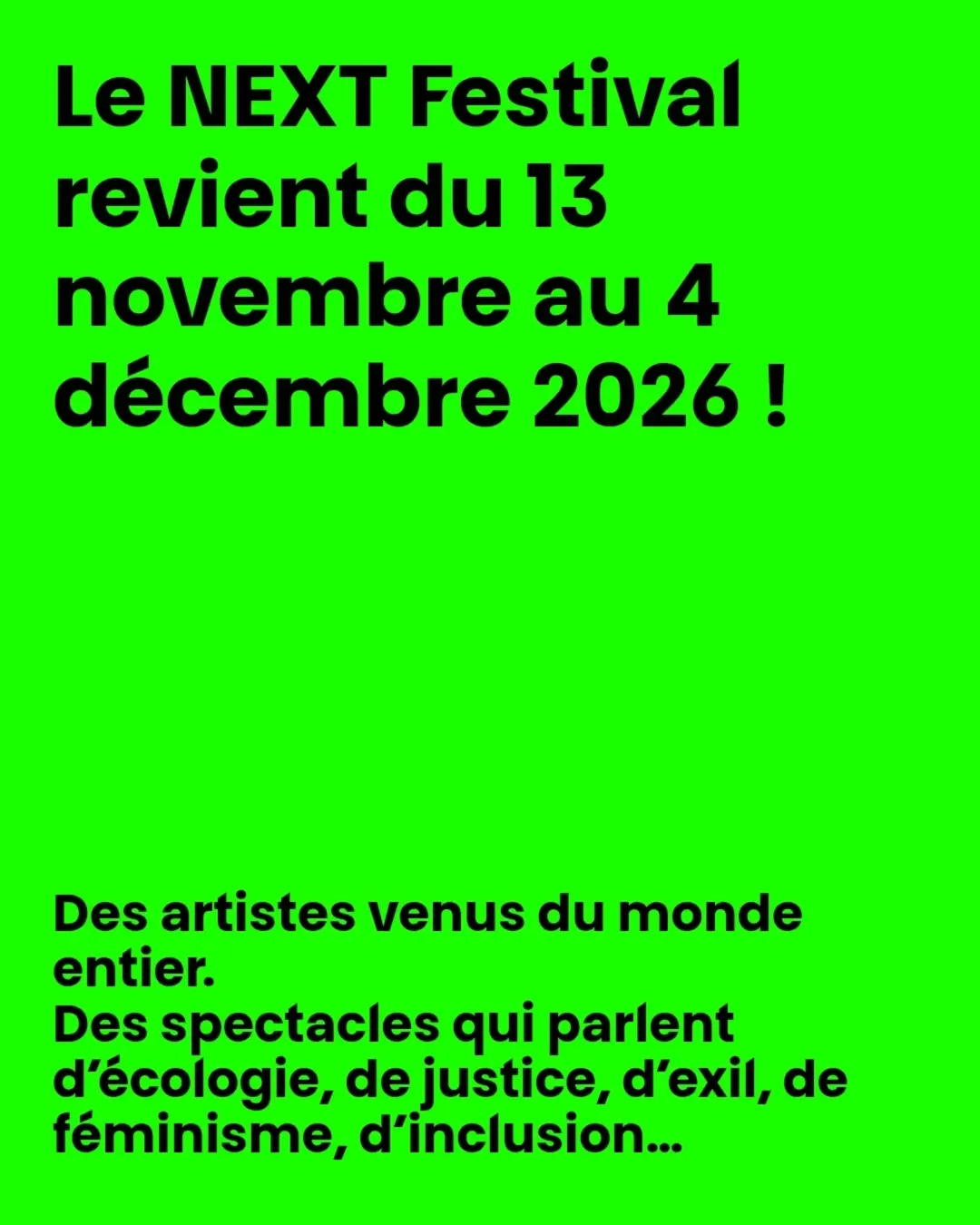 Festival avec nextfestival_eu @ Le phénix - scène nationale Valenciennes