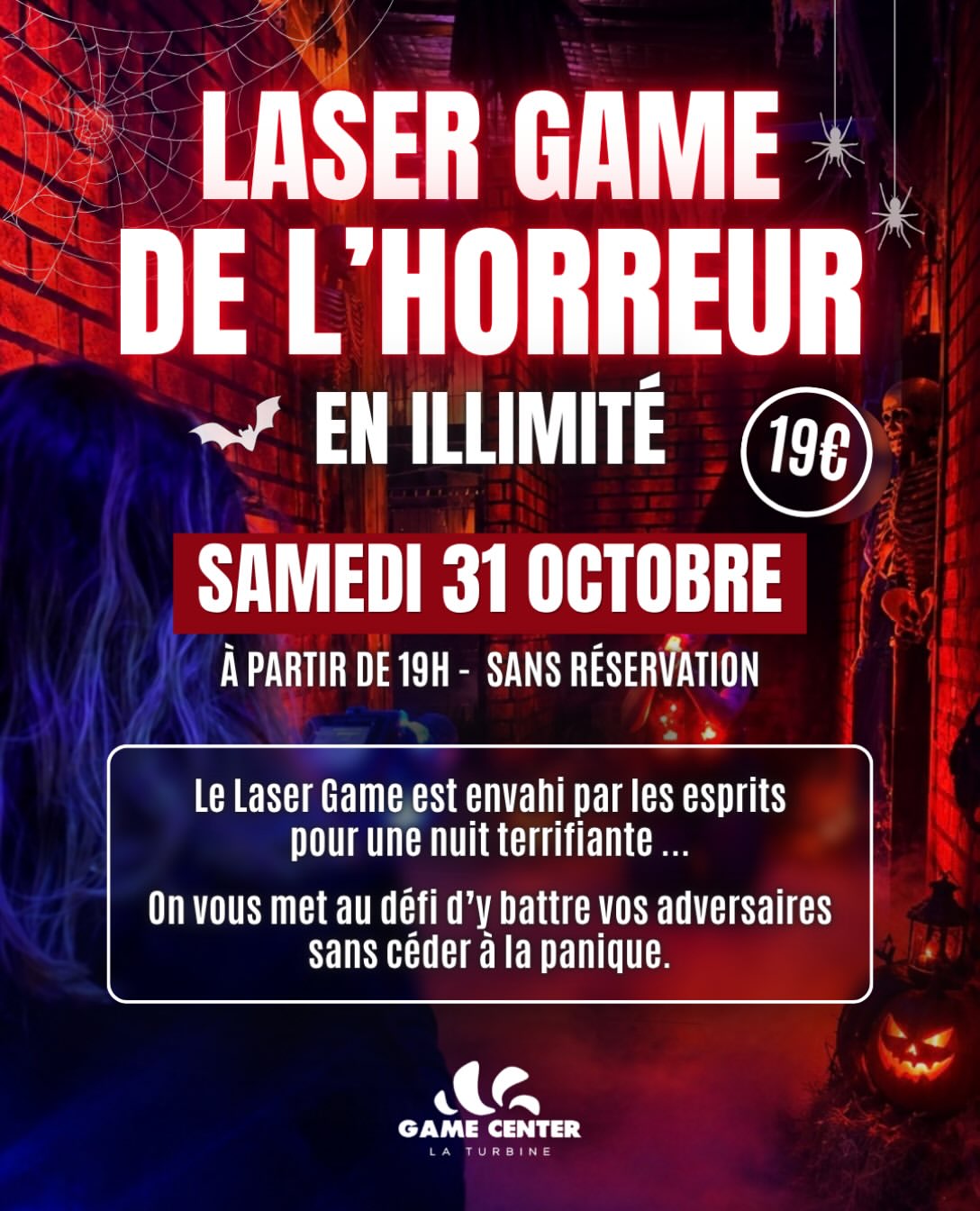 🎃Soirée Laser Game Illimitée - Spéciale Halloween !
