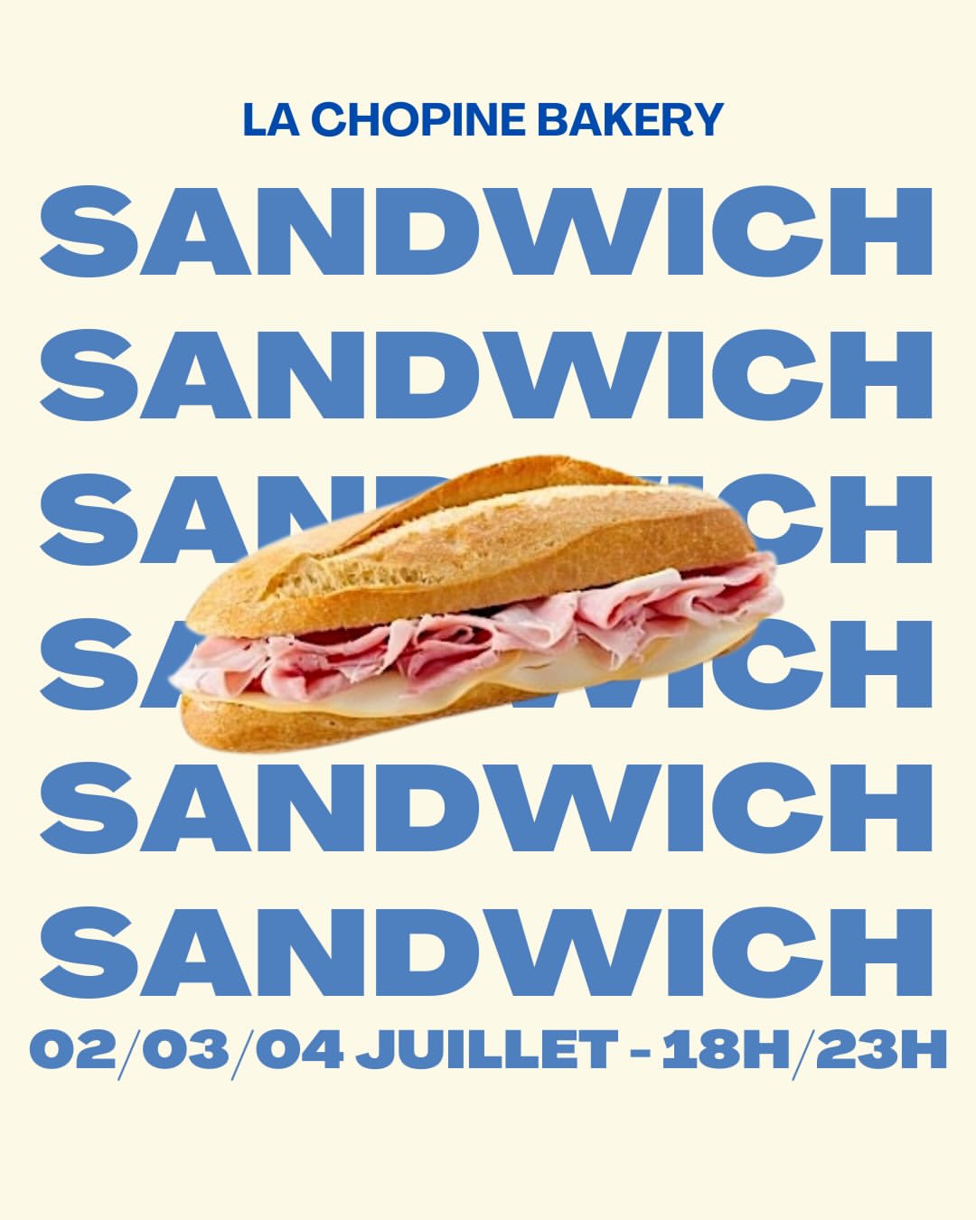 Menu Sandwichs Variés