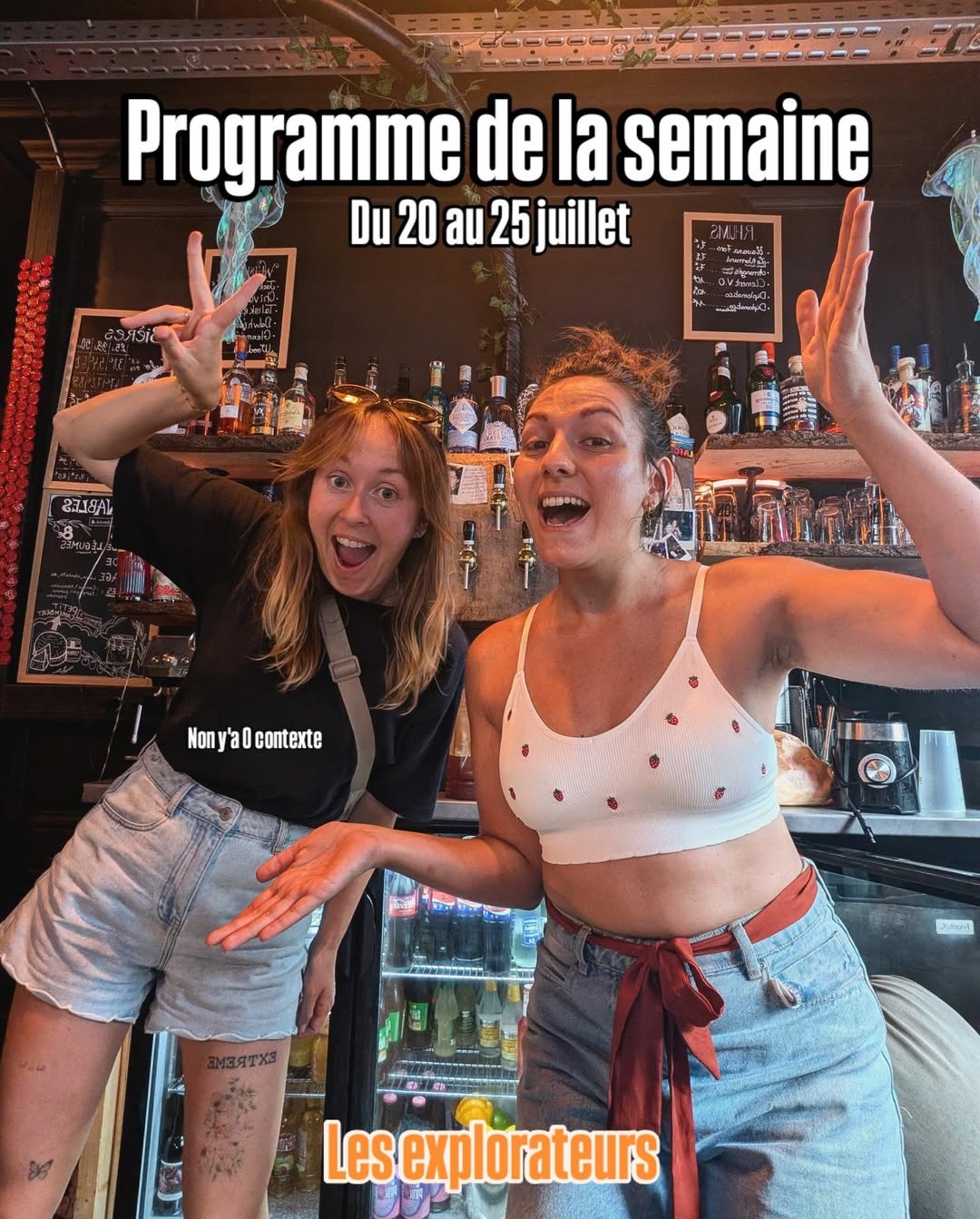 Programme de la semaine !