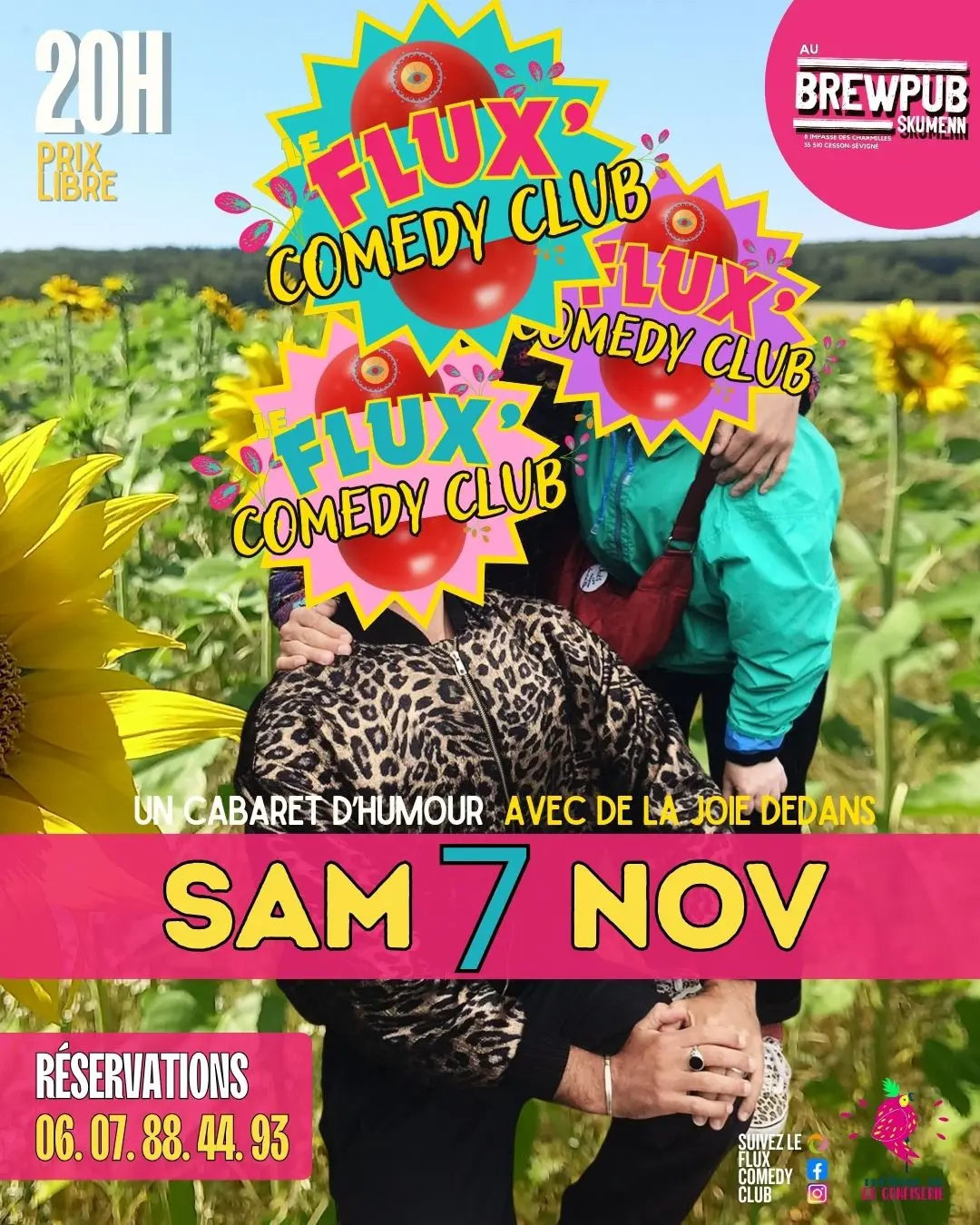 🍍 Le FLUX COMEDY CLUB au Skumenn le SAMEDI 7 NOVEMBRE à 20h. 🍍