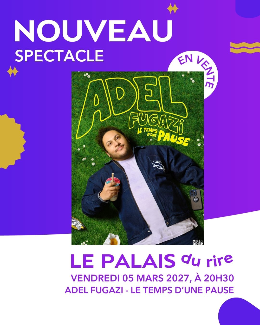 Nouvelle date pour le Palais du rire ! 🦐