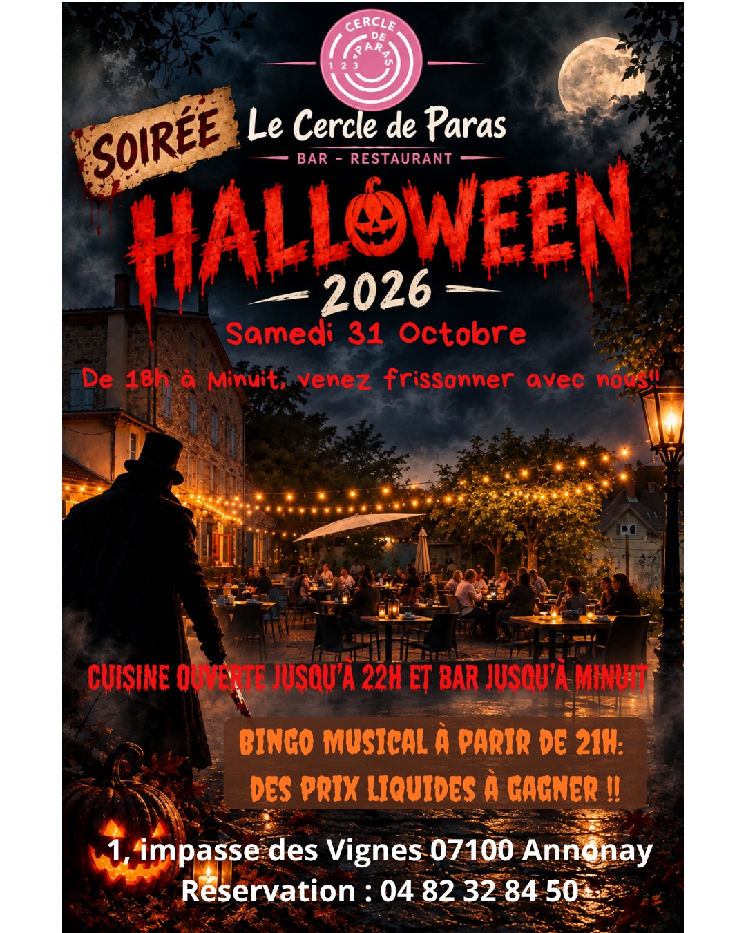 Soirée @ Le Cercle de Paras | Restaurant Guinguette à Annonay - Terrasse, spectacles, concerts & Événements