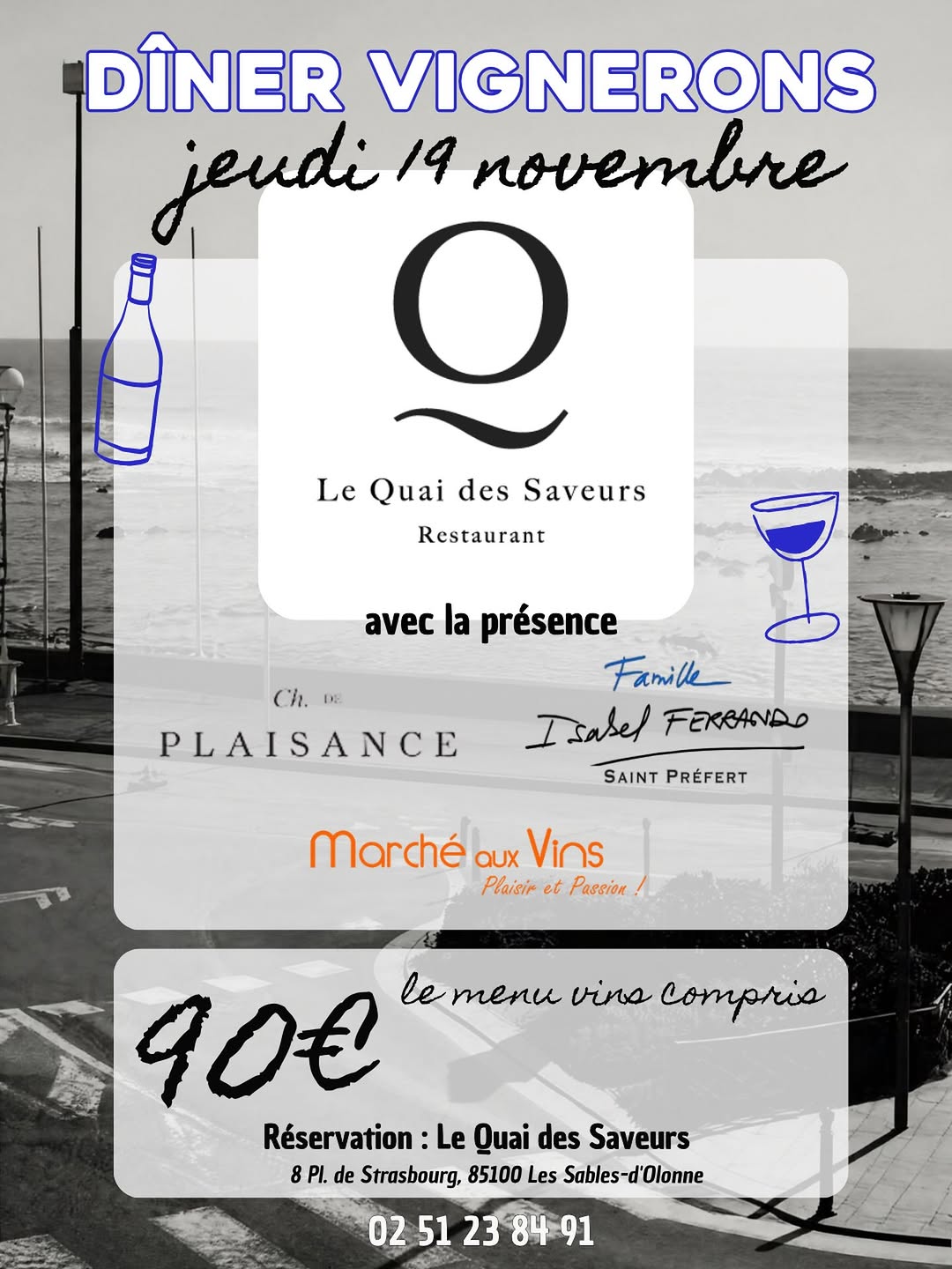 Dîner Vignerons avec Vins