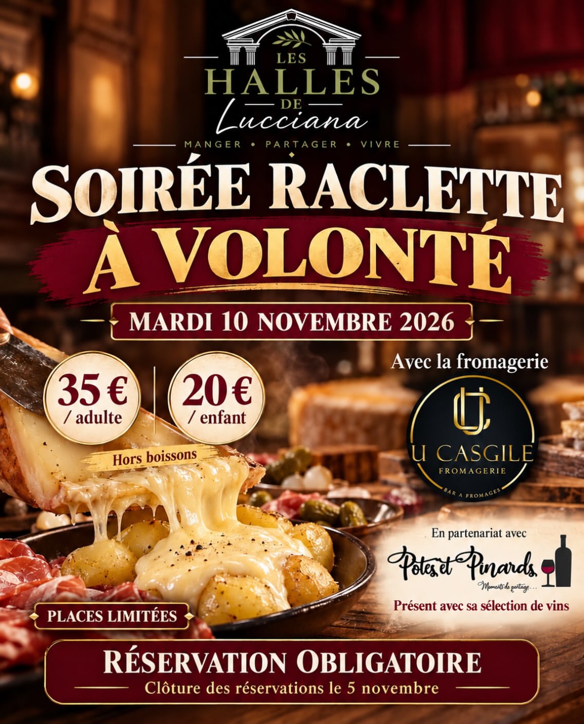 🧀 La raclette, c’est encore meilleur à volonté et en bonne compagnie !