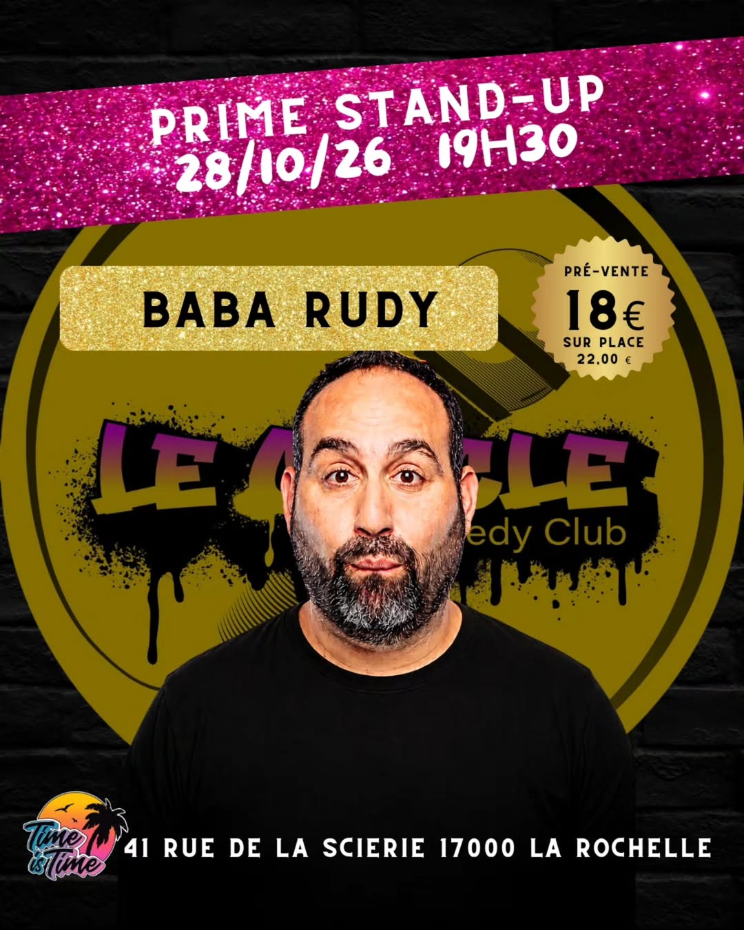 🟡 Le Cercle invite Baba Rudy en PRIME le 28 octobre !
