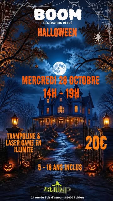 🎃👻 la Boom Génération Récré 3 Spéciale Halloween Arrive Chez Air Jump ! 🕸🦇