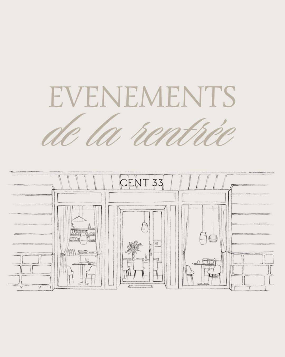 Les évènements de la rentrée