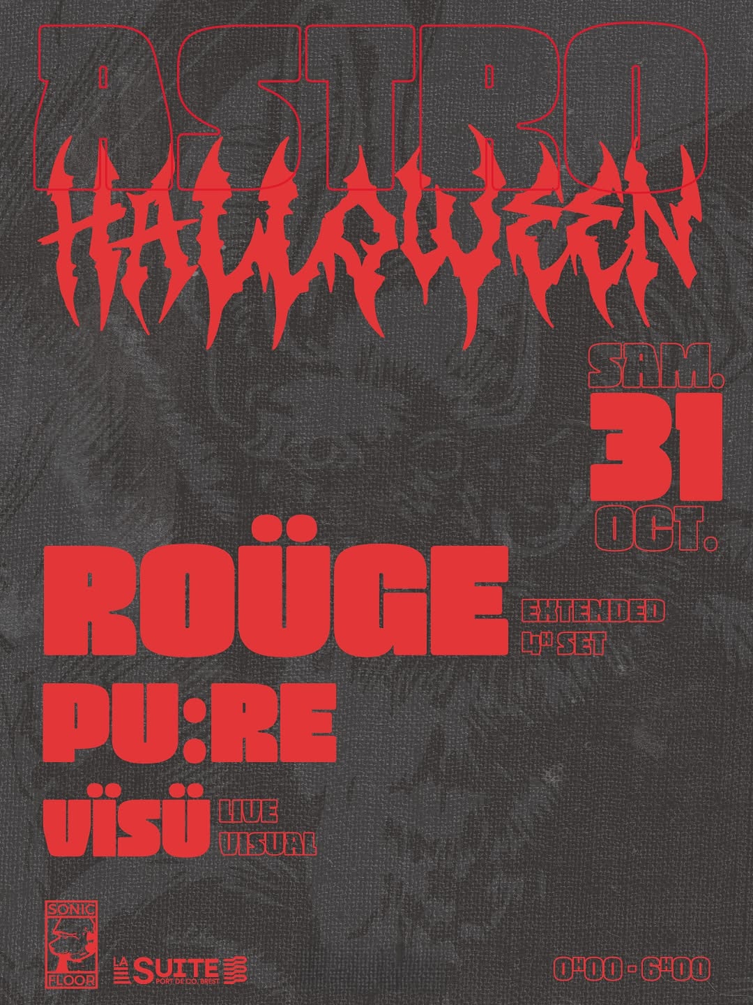 🩸 Samedi 31 octobre, notre traditionnelle Astro Halloween prend possession de