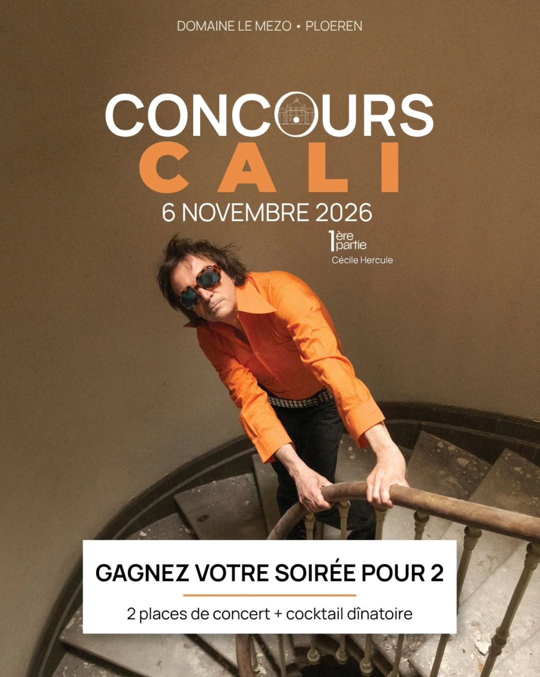 CONCOURS · Une soirée avec Cali au Mezo