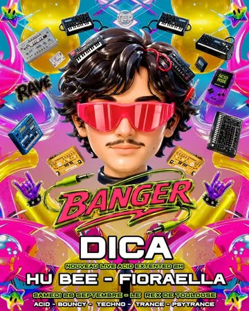 Dj Techno avec dica.303 @ Le Rex de Toulouse