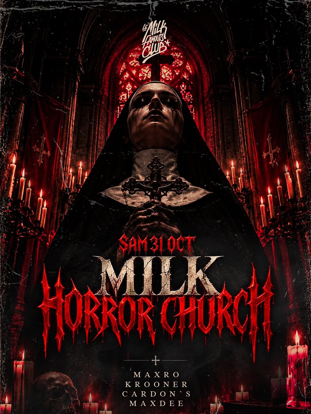 Soiree Halloween Milk Horror Church