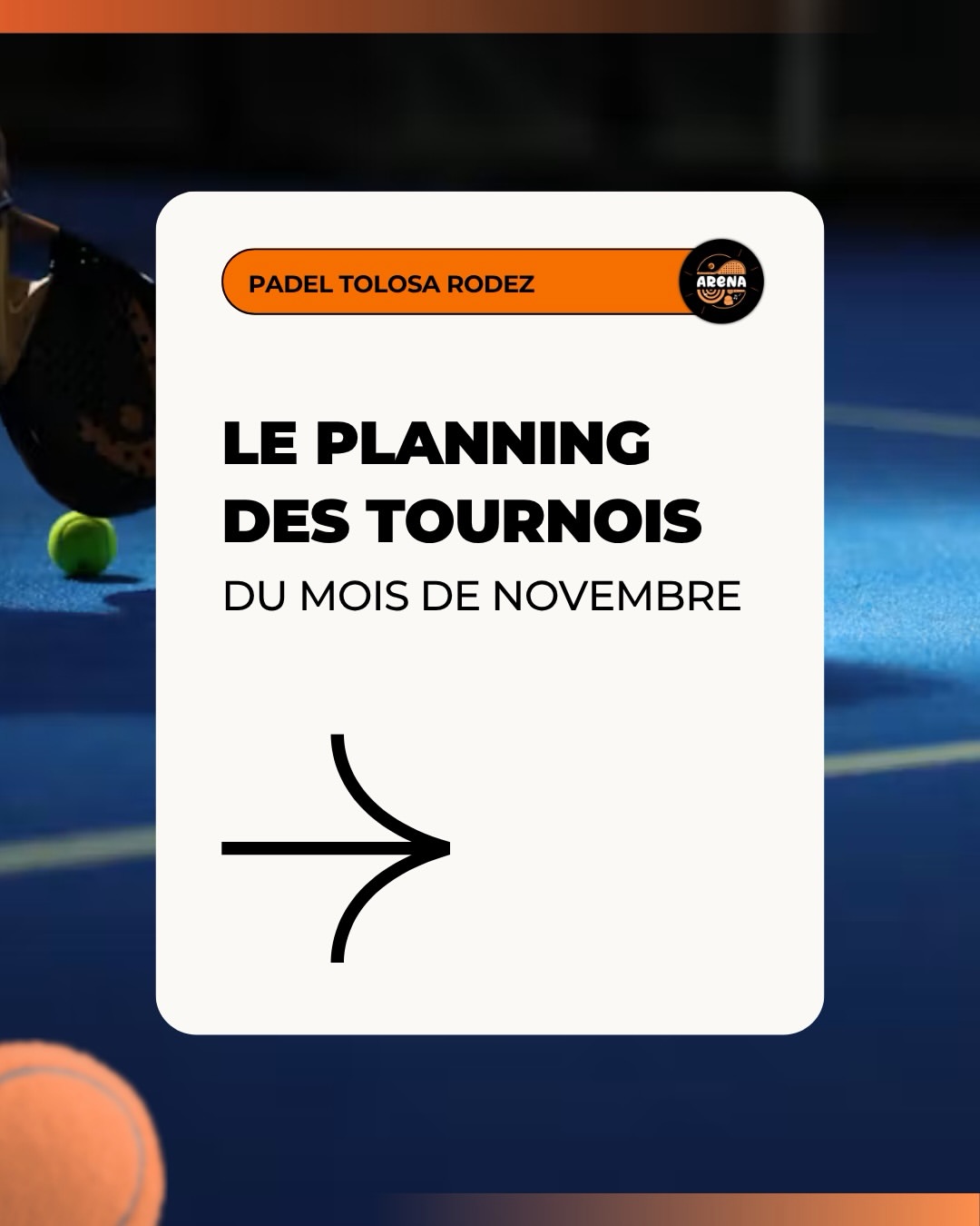 Le Planning des Tournois de Novembre Est Là !