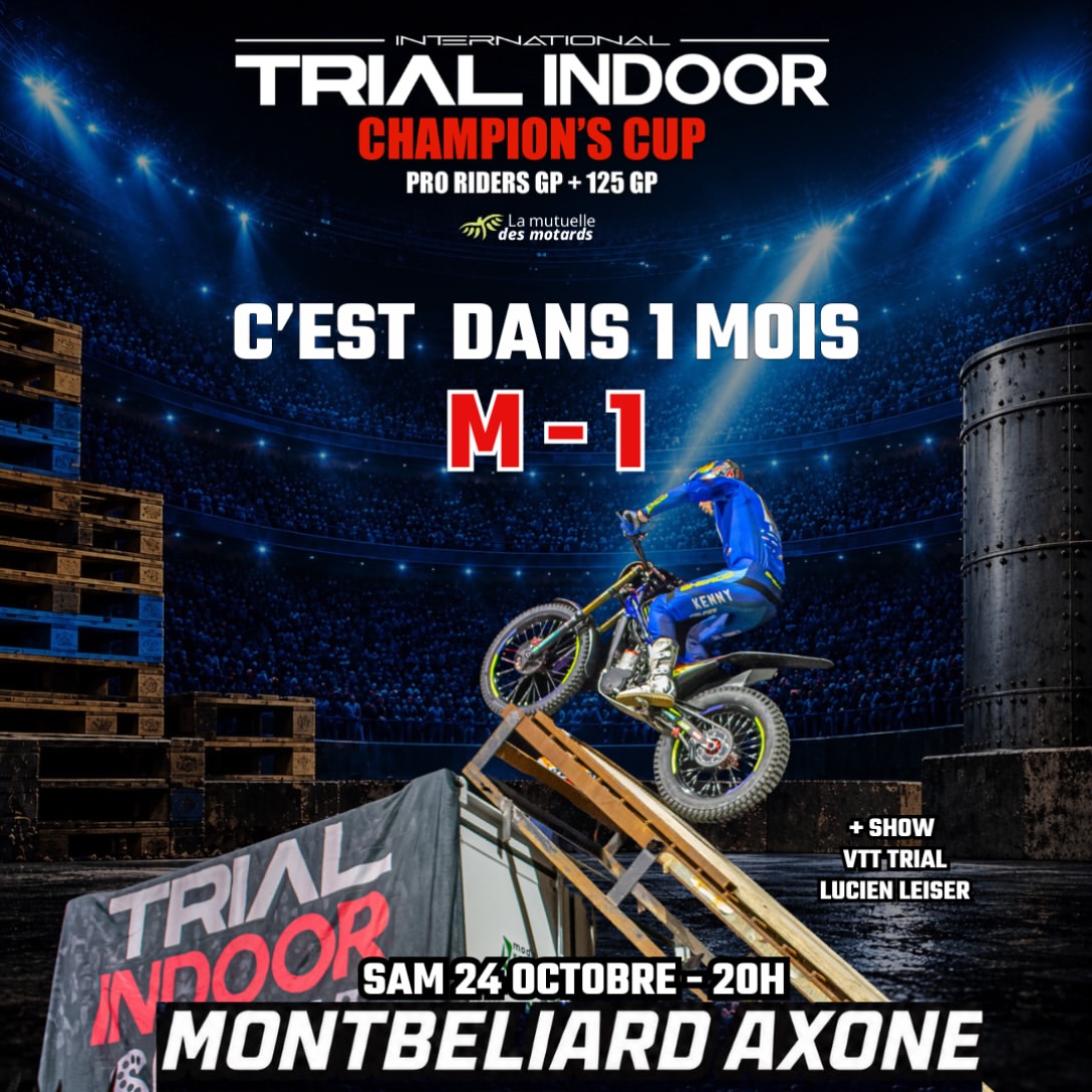 M-1 Avant le Trial Indoor Champions Cup de Montbéliard!