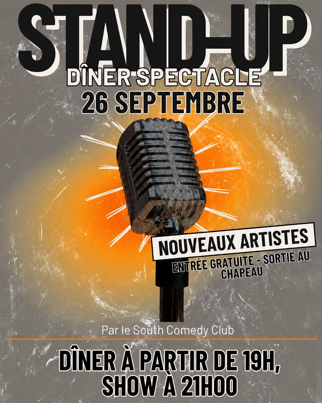 Dans un mois, le stand-up revient au Melice !