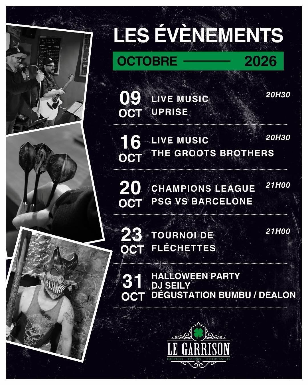 🎃 HALLOWEEN PARTY – SAMEDI On termine le mois en beauté (ou en horreur 👻) avec un DJ set de