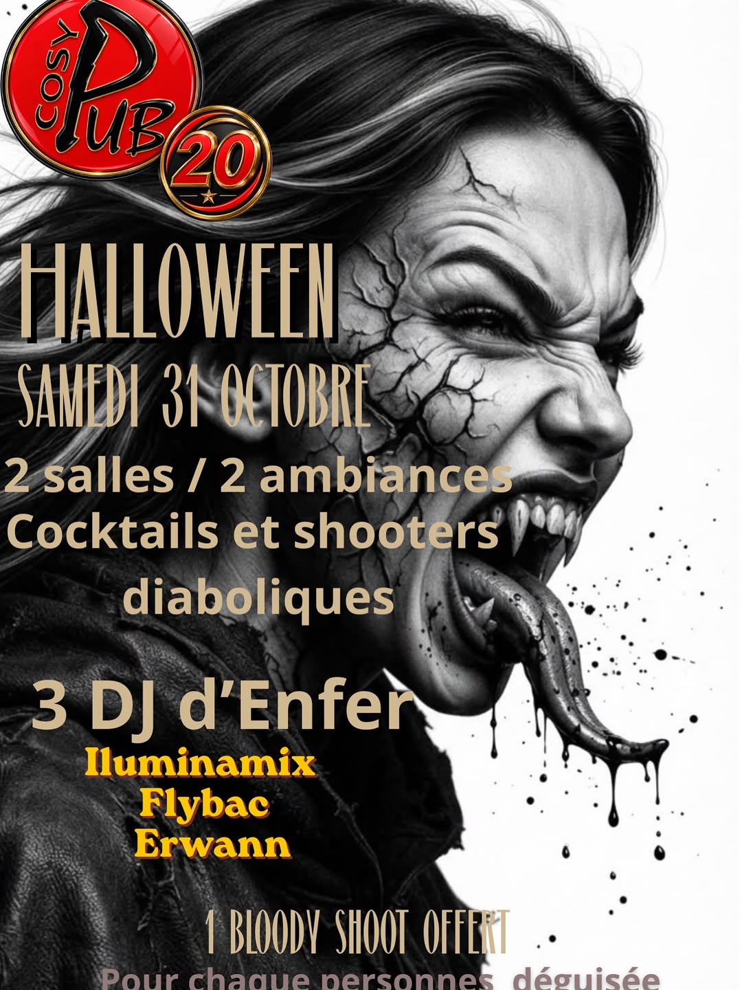 Soiree Halloween avec DJs