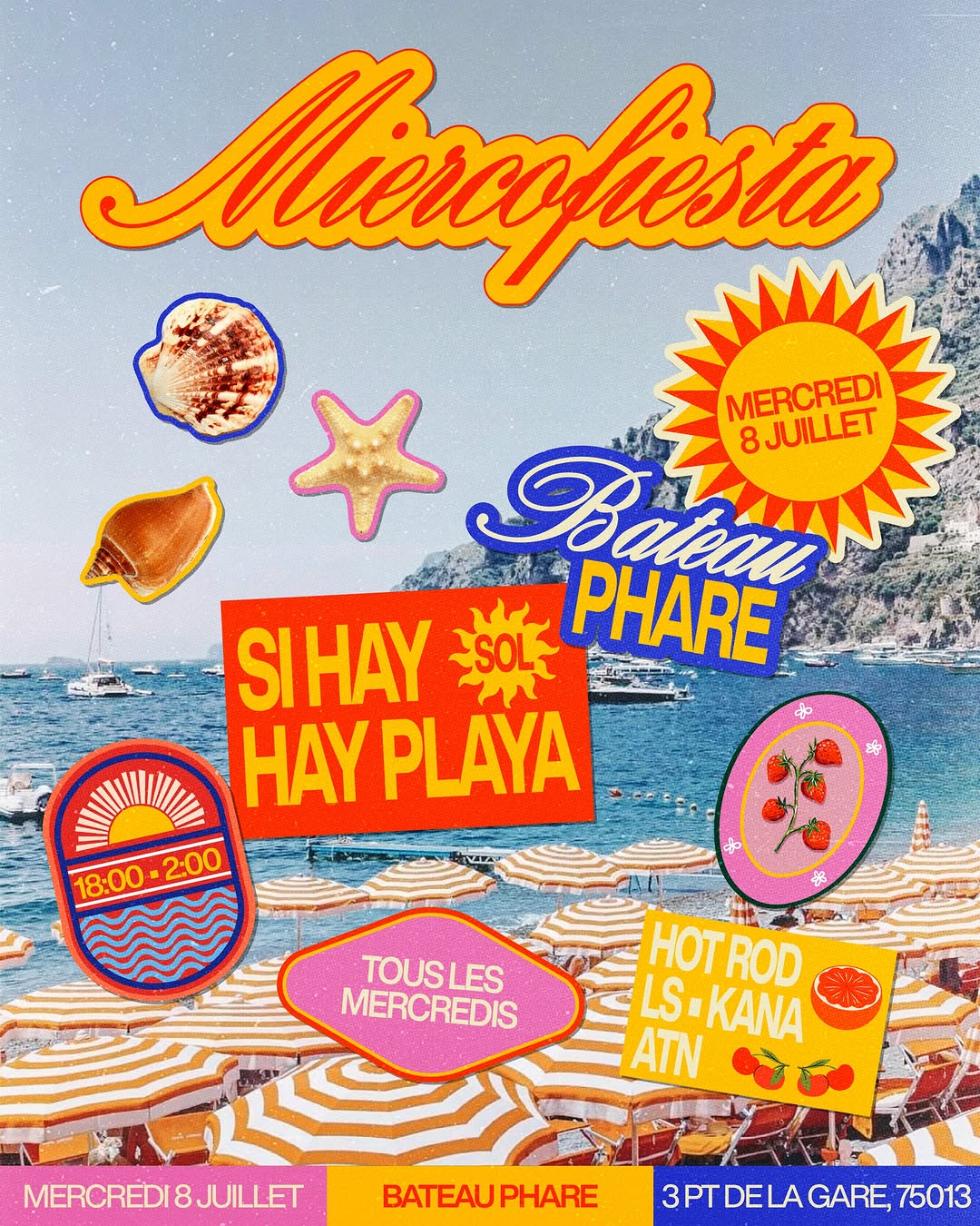 Miercofiesta, ton nouveau rendez-vous tous les mercredis au Bateau Phare! 🌴🌺
