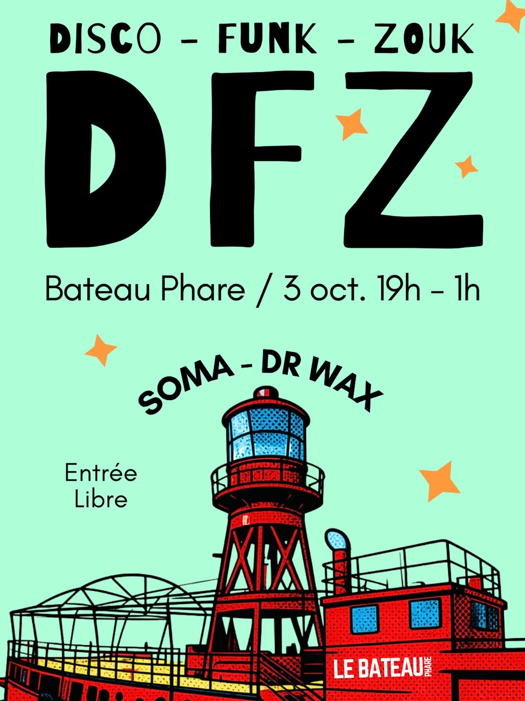 DJ Set Funk avec hugues_drwax @ LE BATEAU PHARE