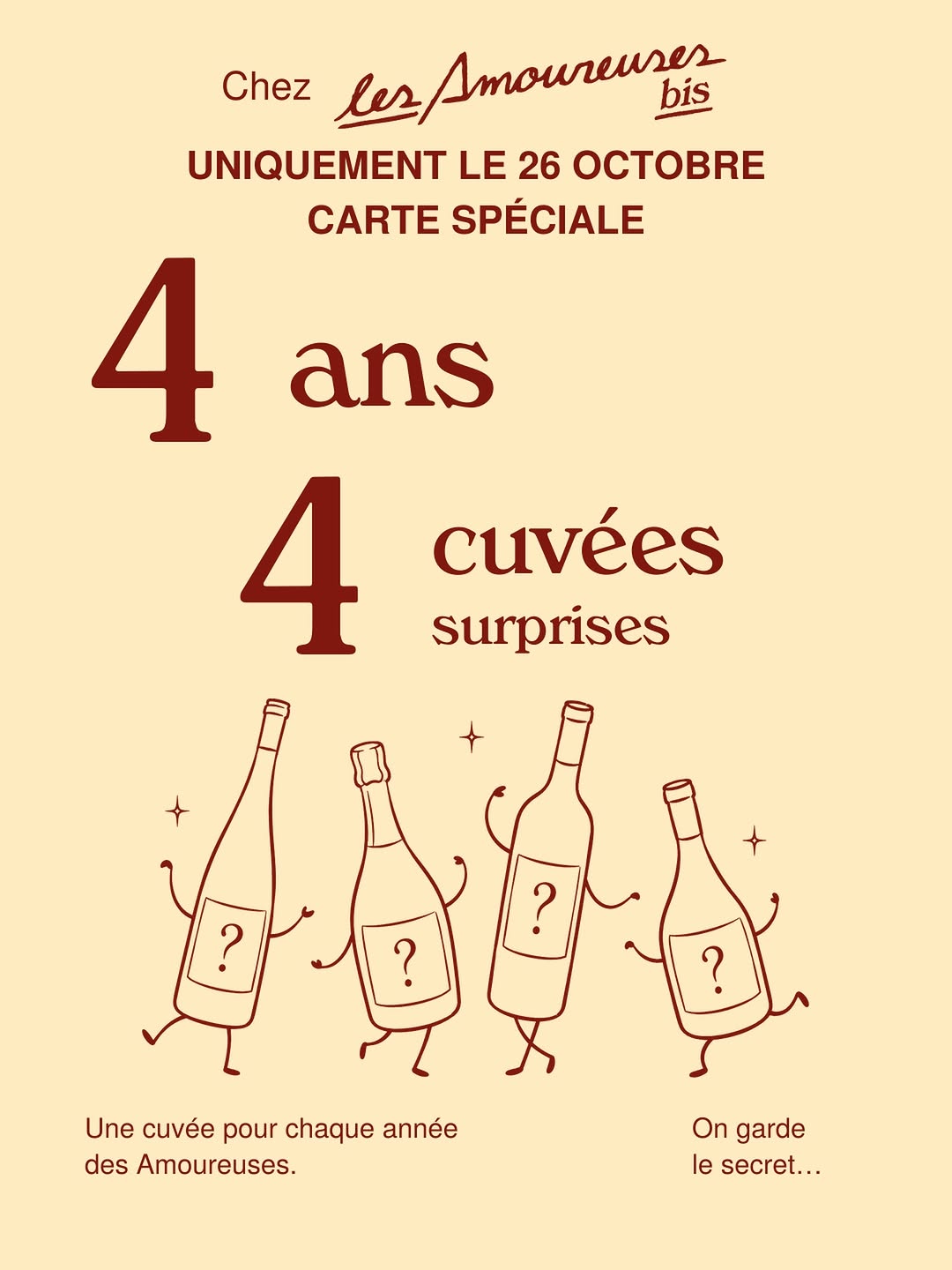 On continue à vous dévoiler nos plans pour l’anniversaire