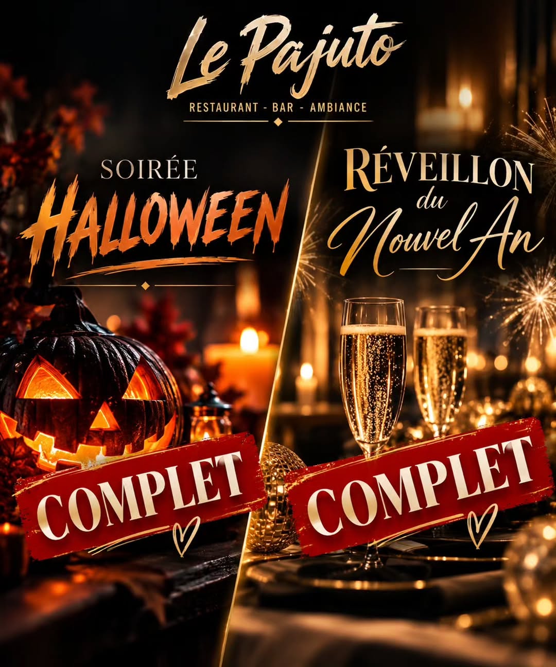 🎃 HALLOWEEN – 🔴 COMPLET ! Une soirée qui s'annonce aussi folle qu'effrayante ! 👻