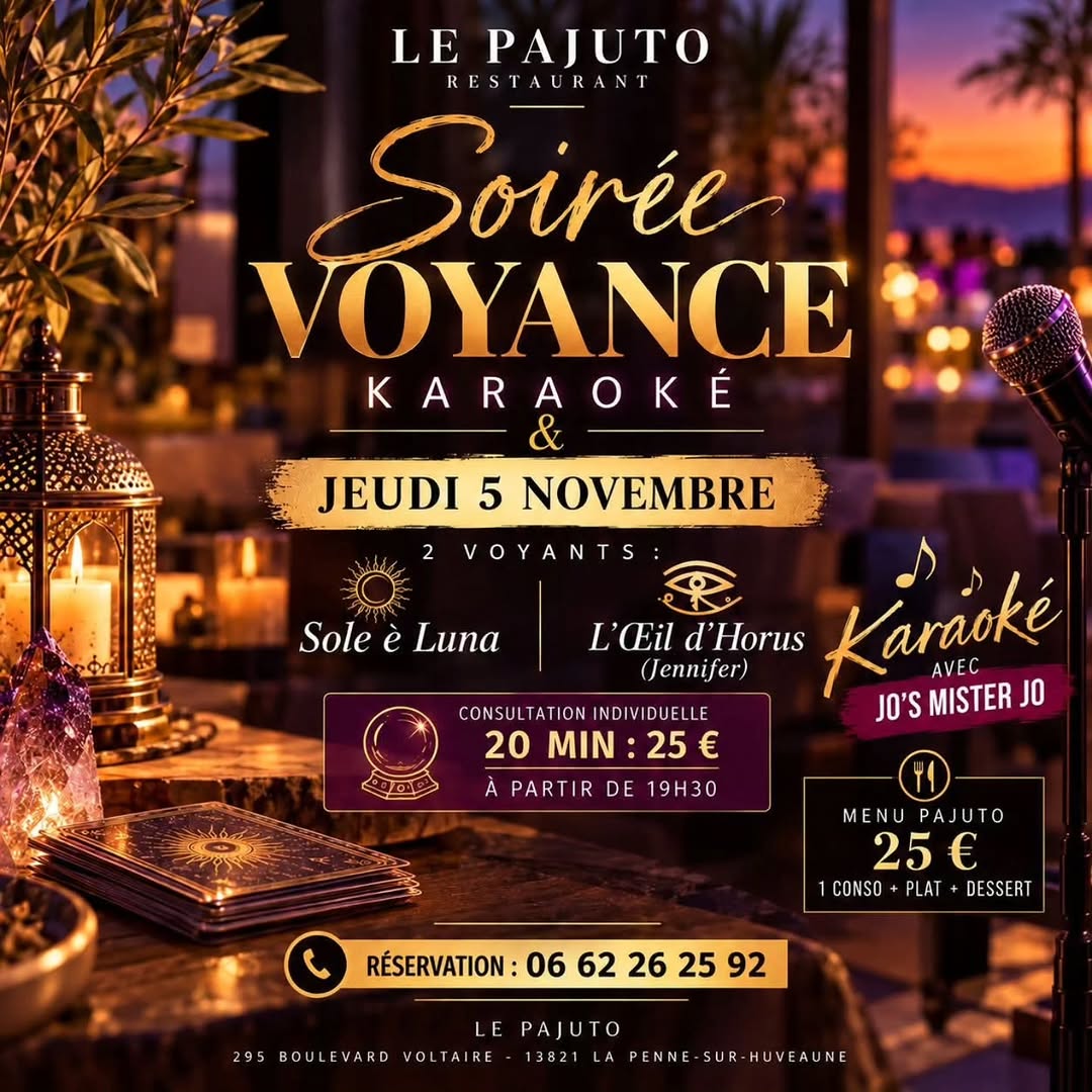 🔮 les Soirées Voyance Sont de Retour au Pajuto ! 🔮
