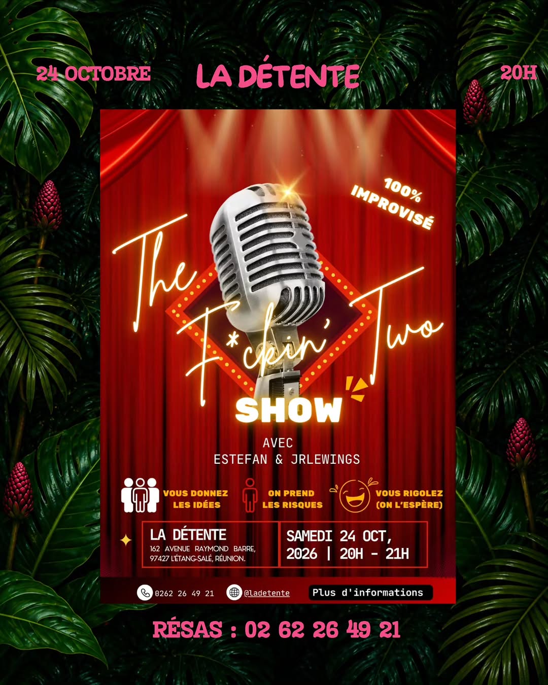 THE F*CKIN’ TWO SHOW débarque à La Détente !