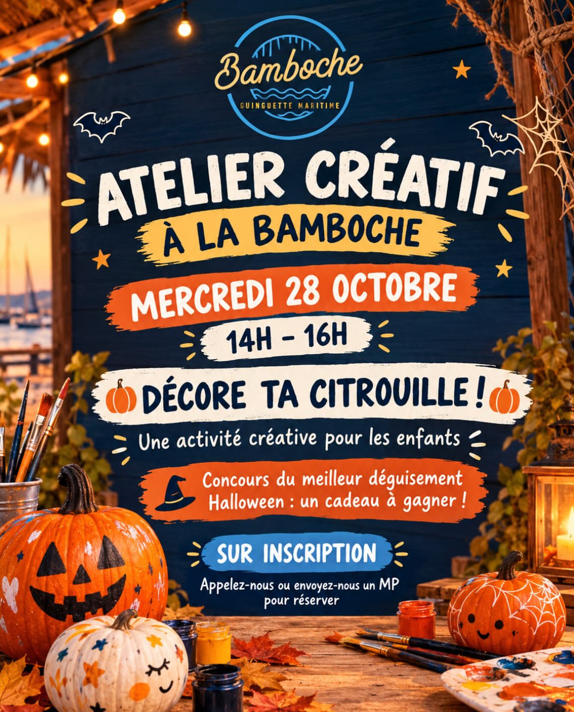 Atelier Créatif D’halloween À la Bamboche ! 🎨👻