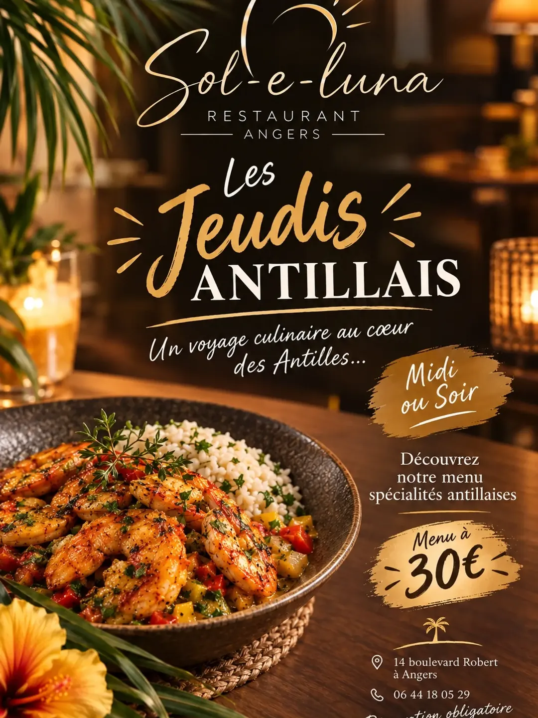 Soiree Cuisine Antillaise