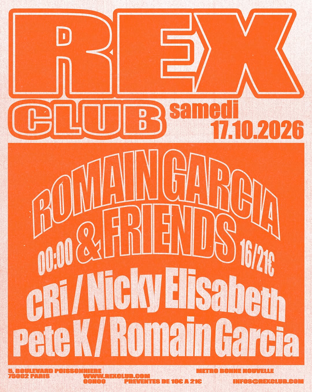 Soirée @ Rex Club