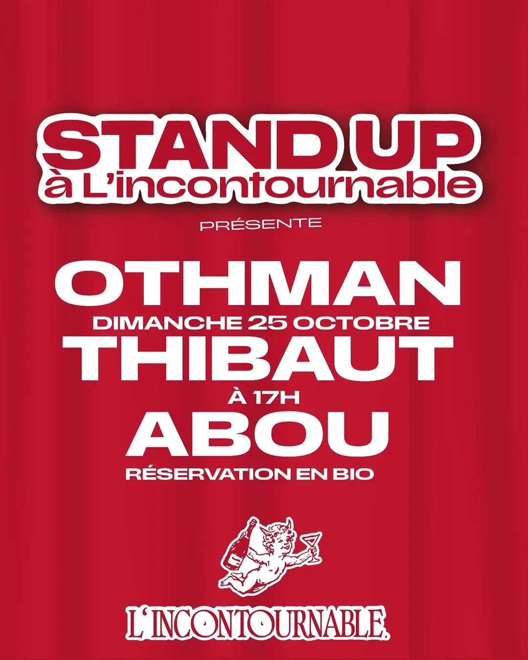 Stand-up à l'incontournable