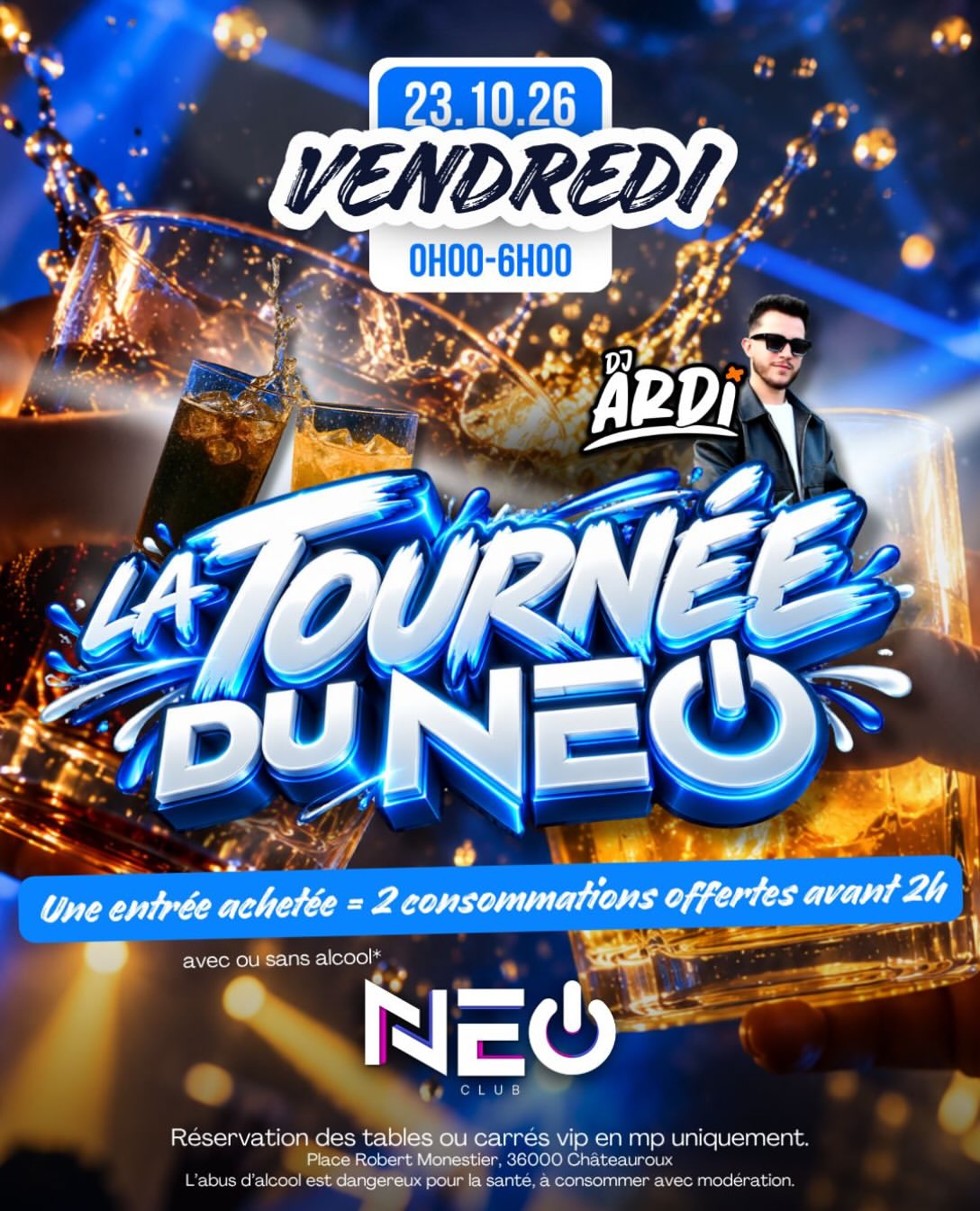 🎟 Une Entrée Achetée = 2 Consos Offertes Avant 2h