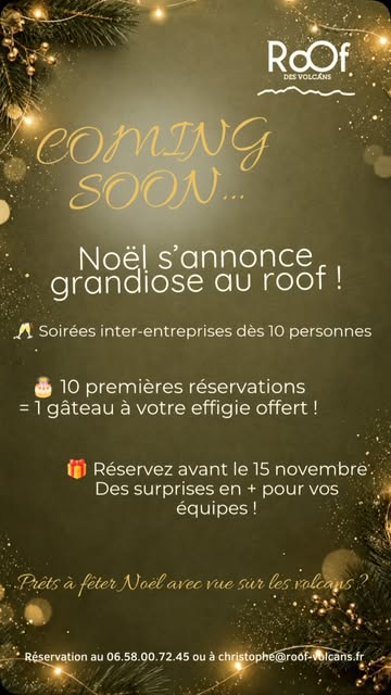 Soirée @ Bar Le Roof des Volcans