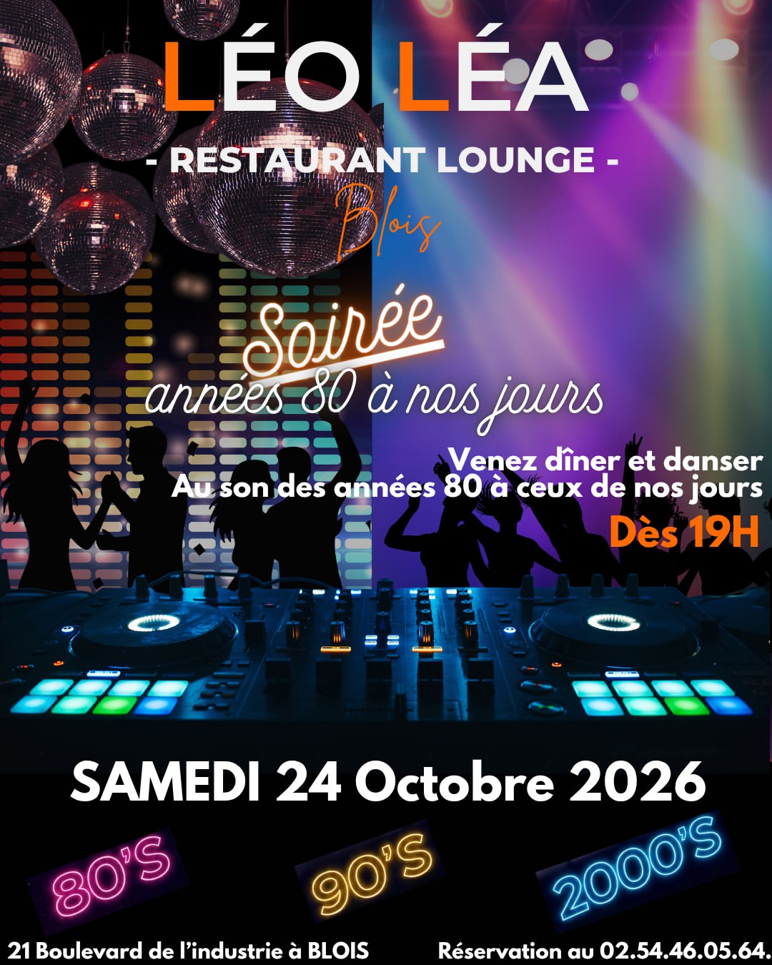 La Grande Soirée Années 80 À Nos Jours !