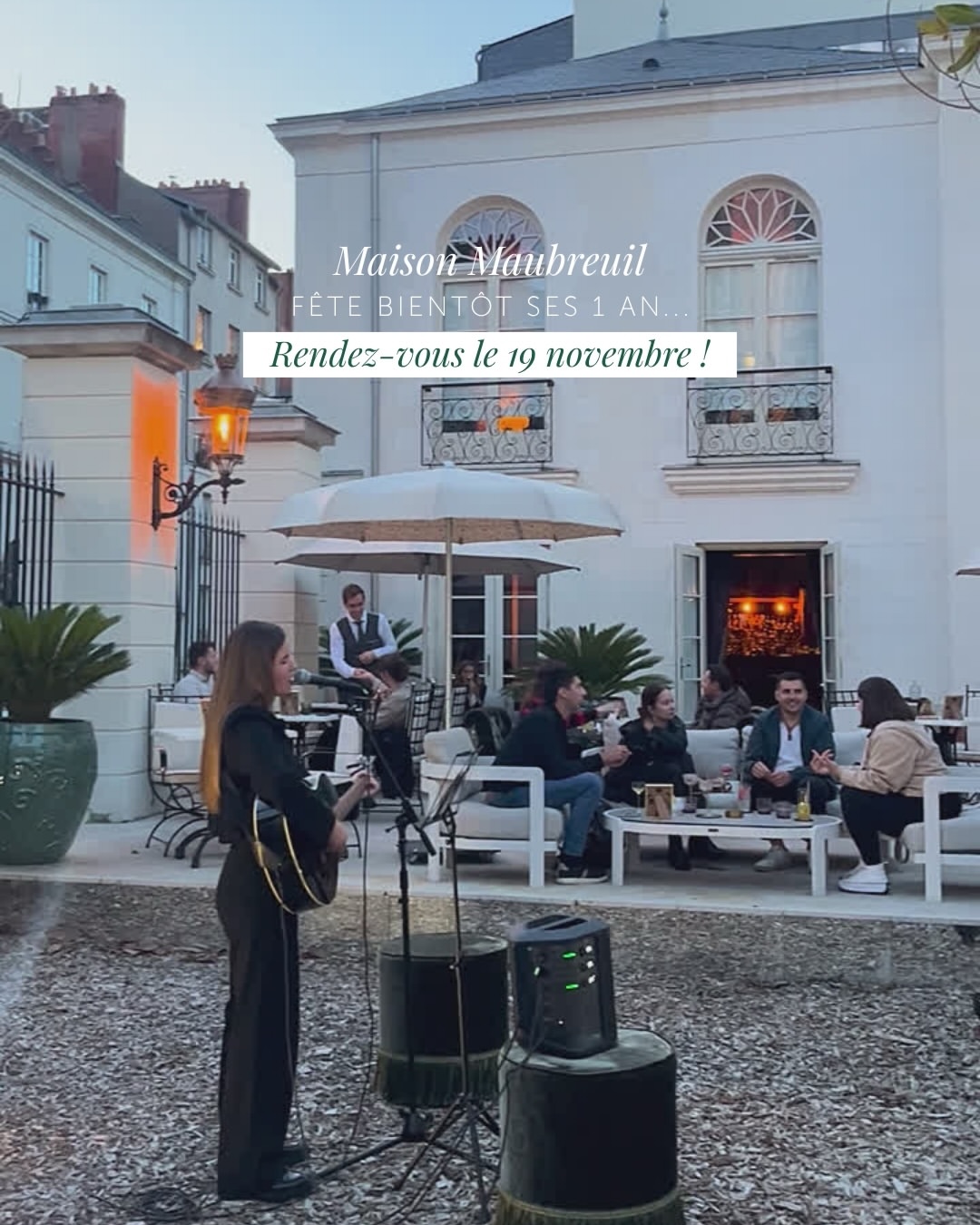 Un an de Maison Maubreuil. On fête ça sous les voûtes. 🥂