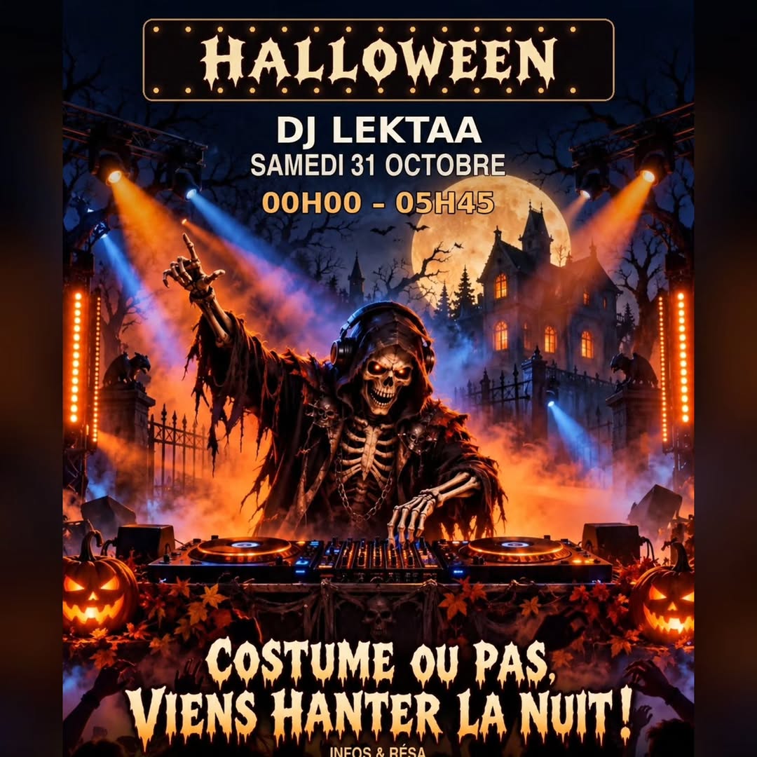 🎃 Le samedi 31 octobre, viens célébrer Halloween comme le veut la tradition !