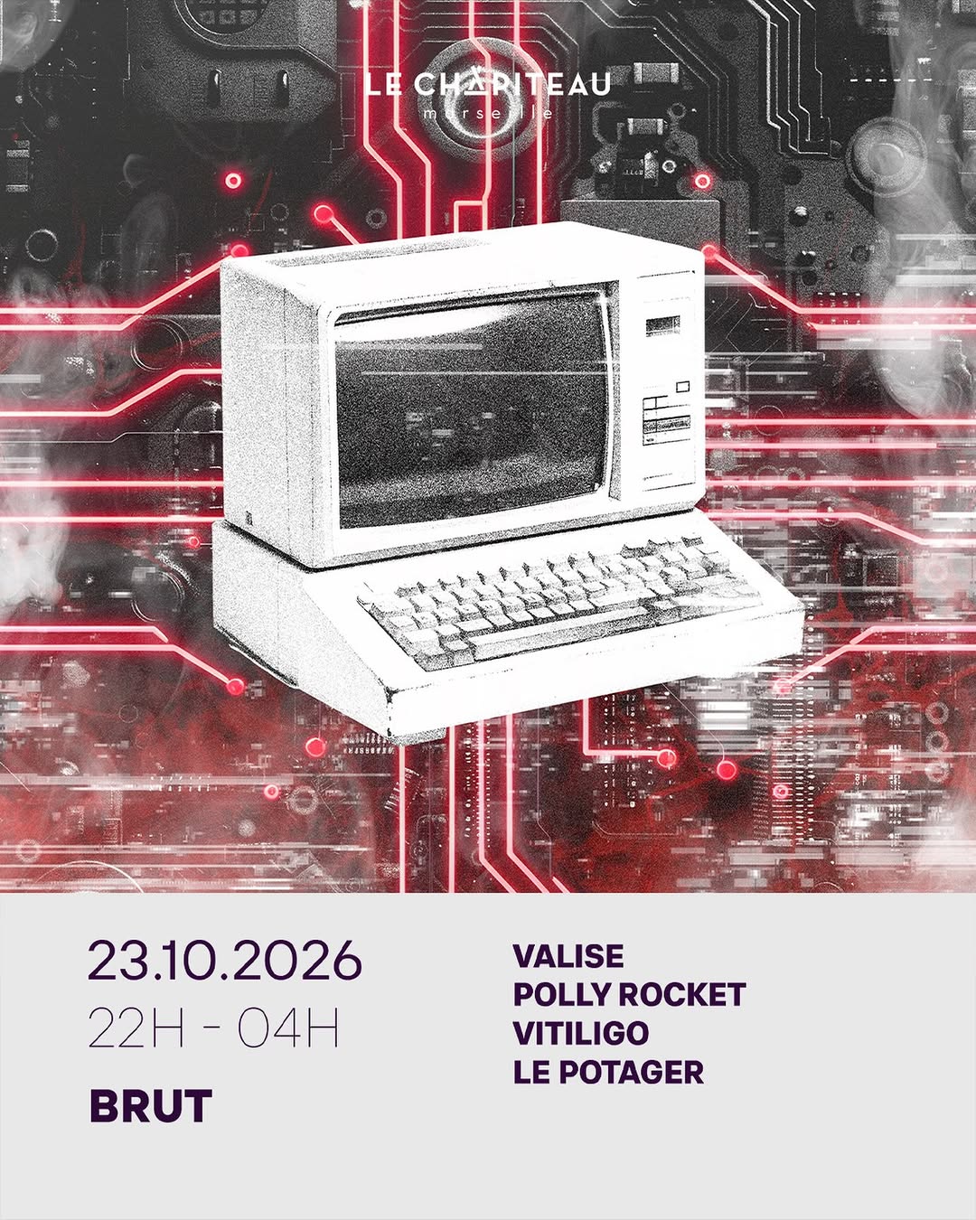 Brut W/ Valise, Vitiligo, Polly Rocket & le Potager - 23.10.26