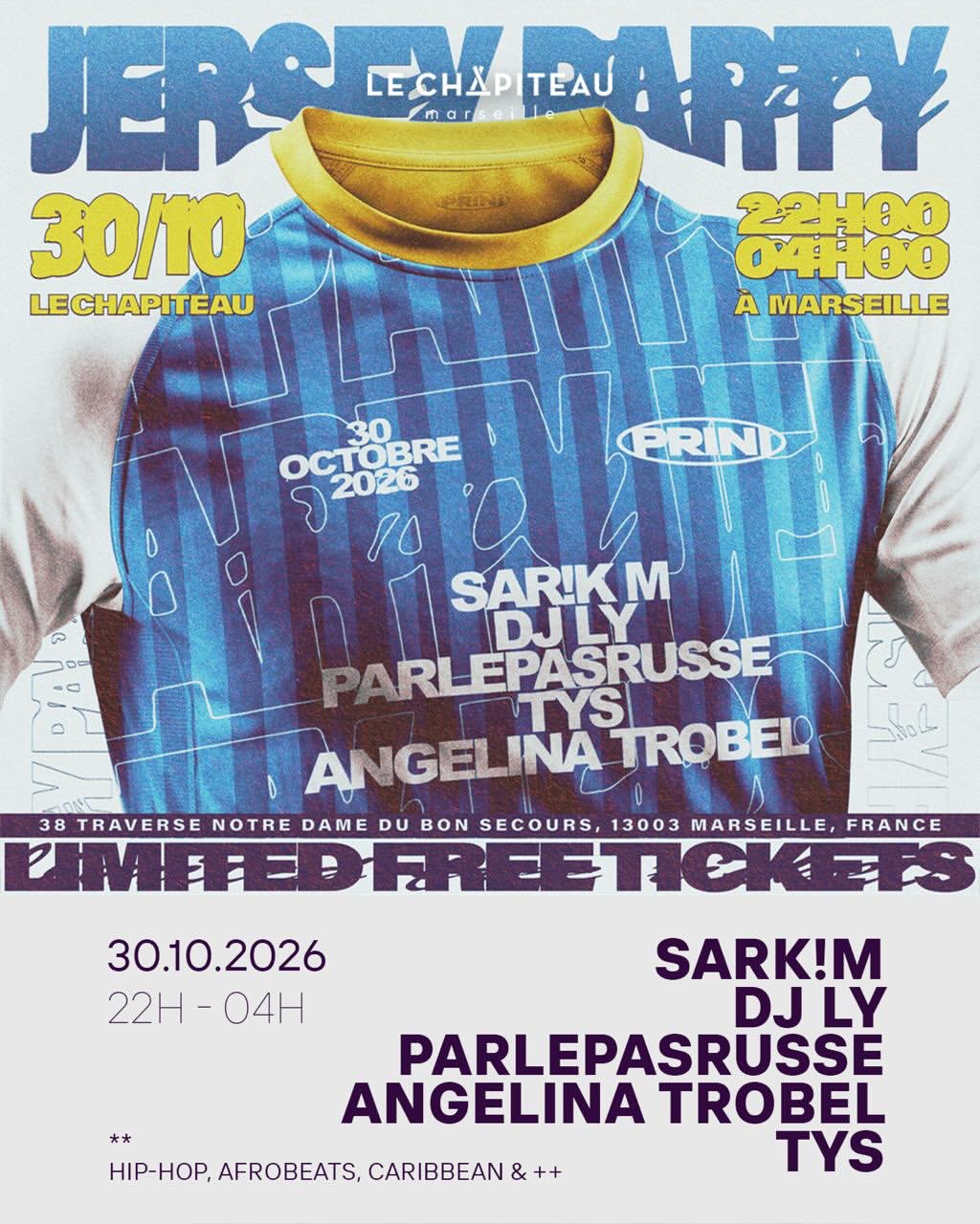 Evenement Funk avec sariakaravelo @ Le Chapiteau - marseille
