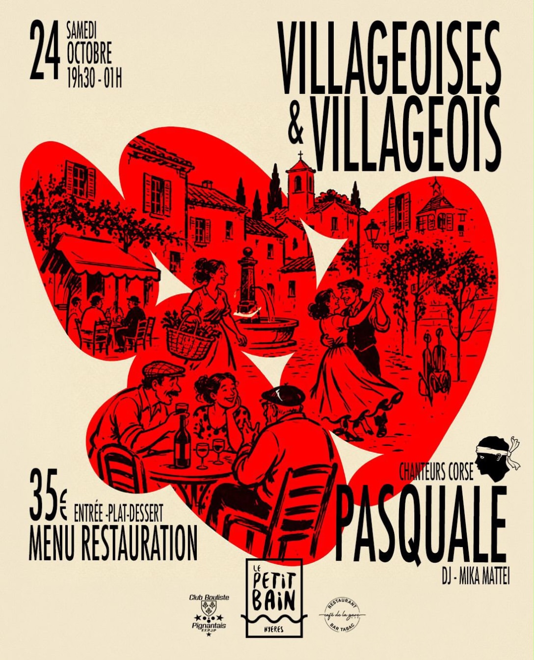 Soirée Villageoise avec Chanteur Corse