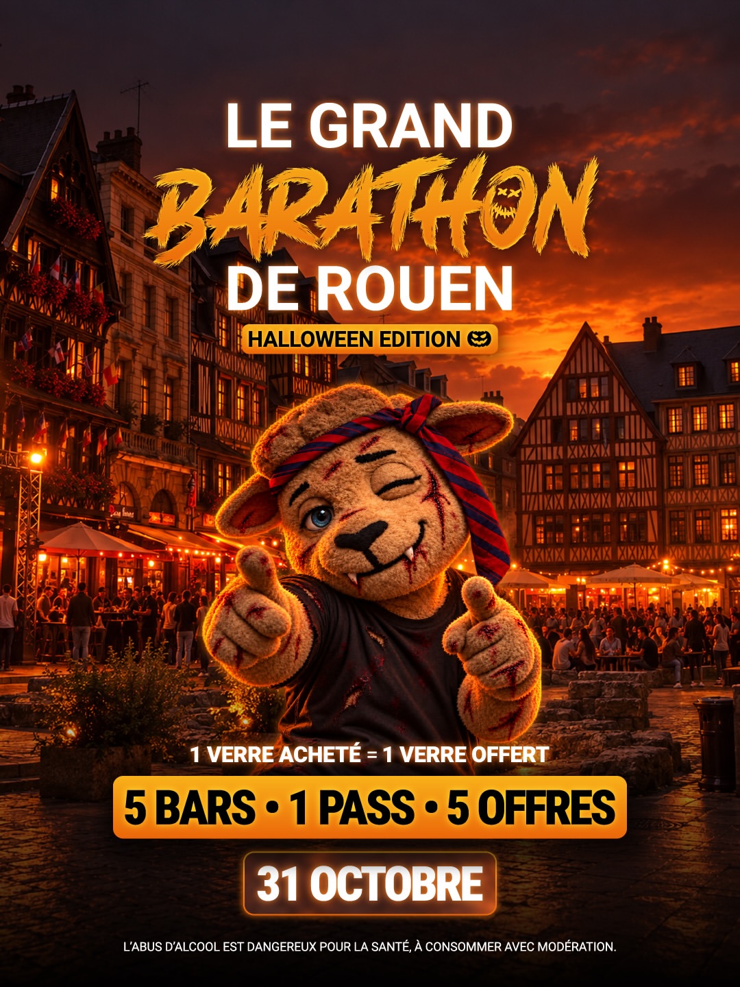Le Grand Barathon de Rouen Débarque Pour Halloween 🎃