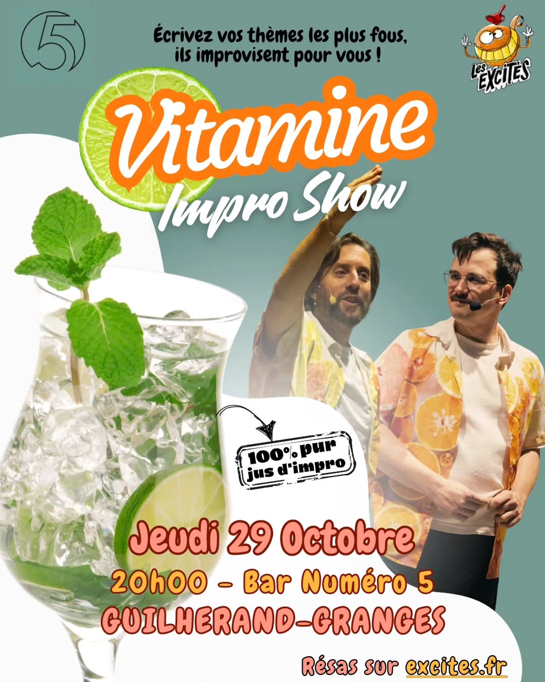 🍊 Vitamine Impro Show — Bar Numéro 5