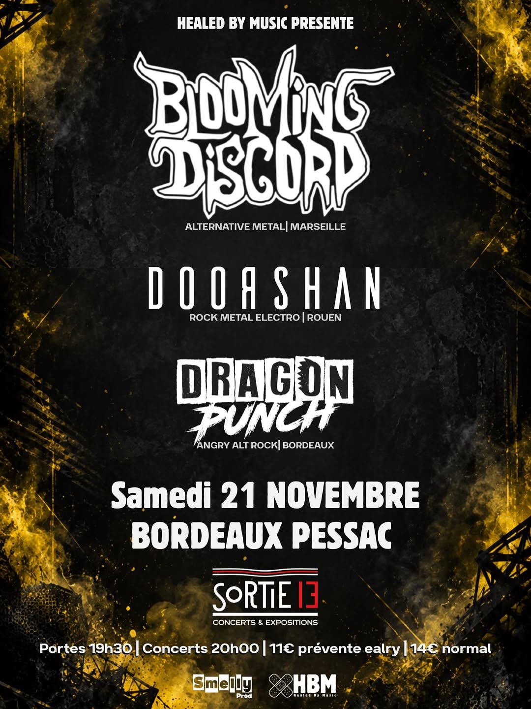 CONCERT À BORDEAUXle Samedi 21 Novembre avec @bloomingdiscord @doorshanmusic