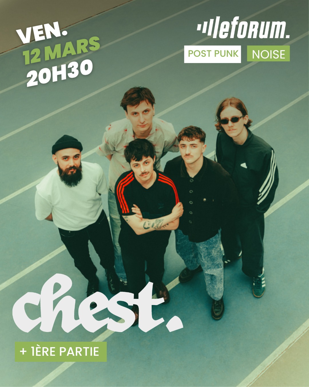 CHEST AU FORUM ! Rendez-vous le vendredi 12 mars dans le club pour une soirée post-punk !