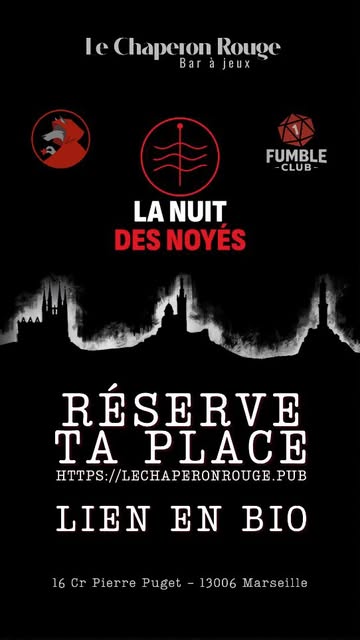 🌊 LA NUIT DES NOYÉS – Un JDR géant pour Halloween ! 🕯🔎