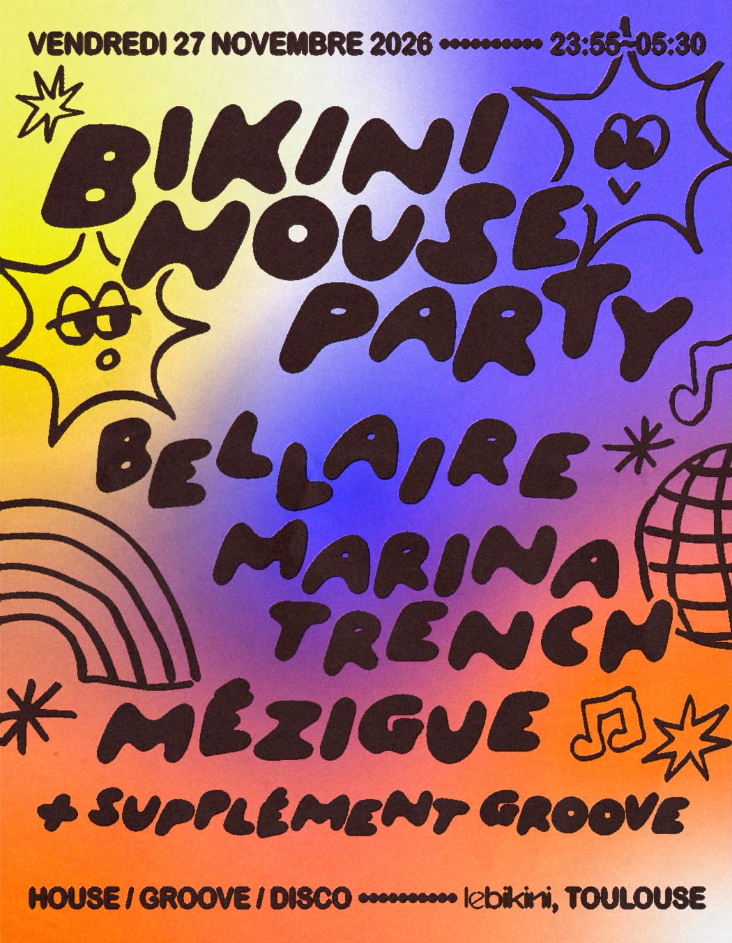 Une nuit sous le signe de la house comme on les aime : place à la Bikini House Party 🌈