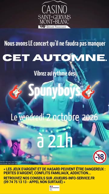 Le Rock Débarque au Casino de Saint-Gervais Mont-Blanc ! 🤘