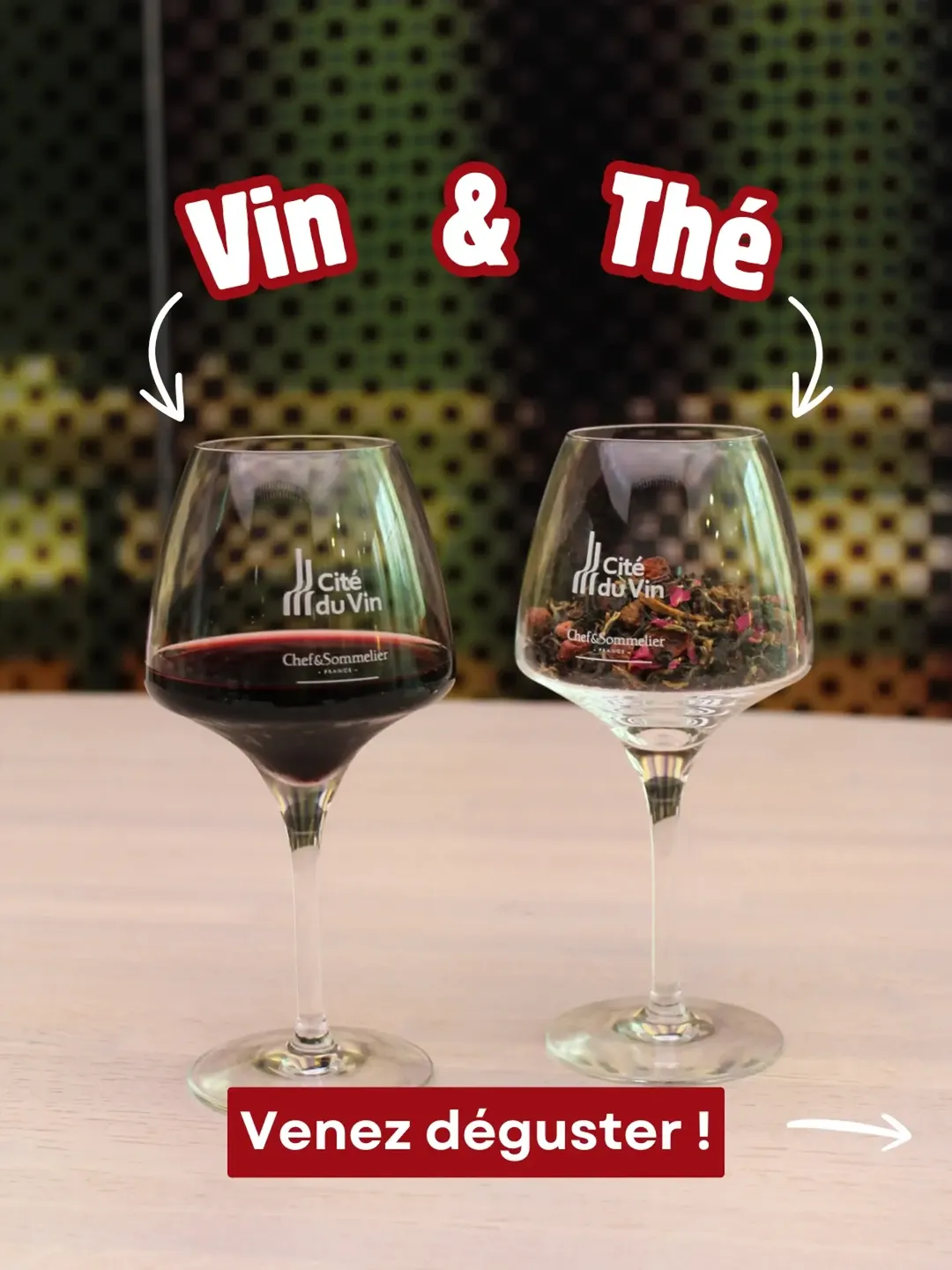 Et si vous dégustiez du vin… avec du thé ? 🍷🍵
