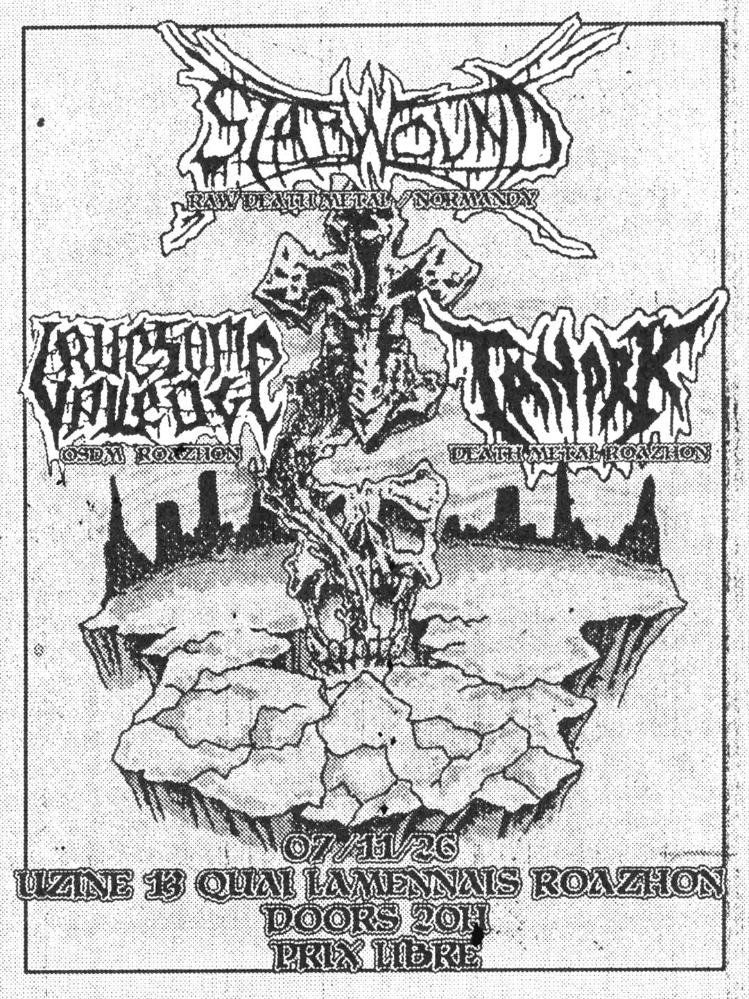 Concert Stabwound et Gruesome Pledge