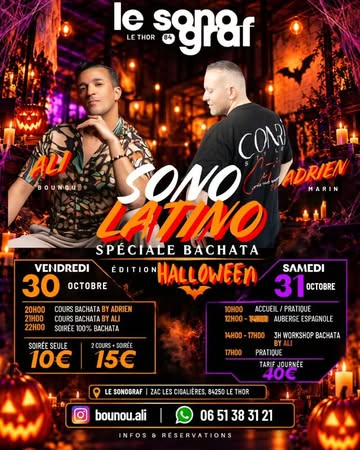 🎃 Week-End Sono Latino – Spéciale Bachata Halloween 🎃